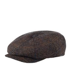 Кепка унисекс Wigens 101749 NEWSBOY RETRO CAP темно-коричневая, р.56