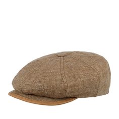 Кепка унисекс Stetson 6813103 8-PANEL CAP LINEN коричневая, р.59