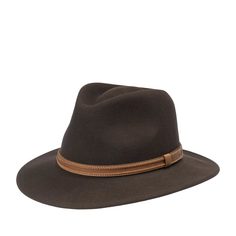 Шляпа унисекс Bailey 70633BH CAMDEN темно-коричневая, р.61