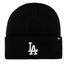 Шапка унисекс 47 BRAND B-HYMKR12ACELosAngeles черная/белая, one size