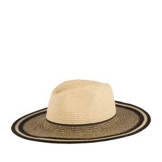 Шляпа женская BETMAR B1703H PORTO бежевая / черная, one size