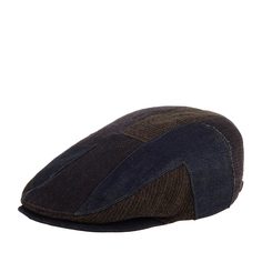 Кепка коппола унисекс Stetson 6210701 KENT PATCHWORK темно-серая, р. 57