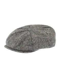 Кепка восьмиклинка унисекс HANNA HATS Newsboy 20B2 серая / черная, р. 59