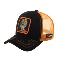 Бейсболка унисекс CAPSLAB CL/DBZ/1/GO3 Dragon Ball Goku Saiyan черная, one size Capslab®