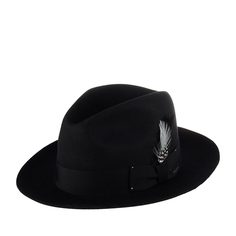Шляпа унисекс Bailey 3814 GANGSTER черная, р. 57