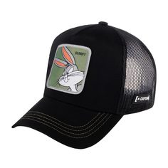 Бейсболка унисекс CAPSLAB CL/LOO/1/BUN1 Looney Tunes Bugs Bunny черная, one size Capslab®