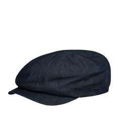 Кепка восьмиклинка унисекс HANNA HATS Abbey Denim AB2 темно-синяя, р. 55