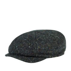 Кепка восьмиклинка унисекс HANNA HATS JP Tweed JP2 серая / коричневая, р. 55