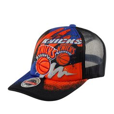 Бейсболка унисекс MITCHELL NESS HHSS2993-NYKYYPPPBLCK New York Knicks NBA черная, one size Mitchell&Ness