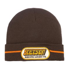 Шапка бини унисекс Stetson 8599109 BEANIE RACING коричневая, one size