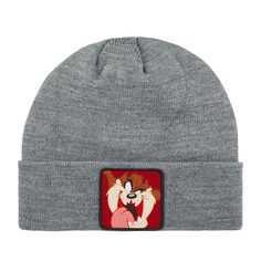 Шапка бини унисекс CAPSLAB CL/LOO5/1/BON/TAZ2 Looney Tunes Taz серая, one size Capslab®