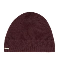 Шапка бини женская Seeberger 18219-0 BEANIE бордовая, one size