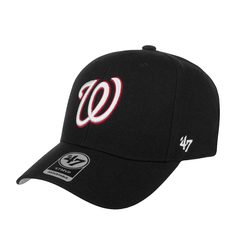 Бейсболка унисекс 47 BRAND B-MVP15WBV Washington Nationals MLB черная, one size