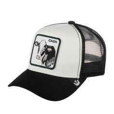Бейсболка унисекс Goorin Bros. 101-0383 черная / белая, one size