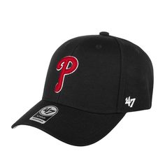 Бейсболка унисекс 47 BRAND B-MVP19WBV Philadelphia Phillies MLB черная, one size