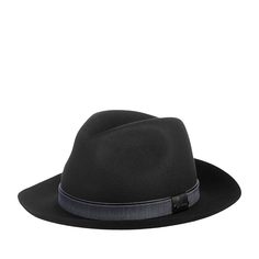 Шляпа унисекс Stetson 2198209 FEDORA FURFELT черная, р. 61