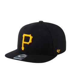 Бейсболка унисекс 47 BRAND B-NSHOT20WBP-BK Pittsburgh Pirates NHL черная, one size
