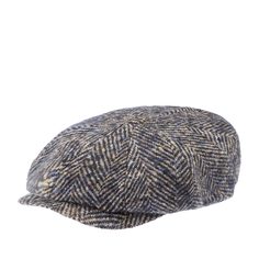 Кепка восьмиклинка унисекс Stetson 6840502 HATTERAS бежевая / синяя, р. 61