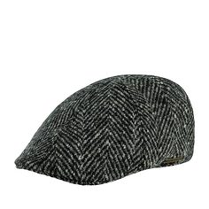 Кепка уточка унисекс Stetson 6610503 TEXAS HERRINGBONE серая, р. 61