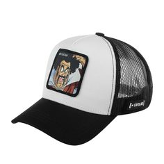 Бейсболка унисекс CAPSLAB CL/DBZ/1/SAT1 Dragon Ball Mr Satan белая / черная, one size Capslab®