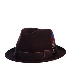 Шляпа унисекс Stetson 1398116 PLAYER WOOLFELT коричневая, р. 59