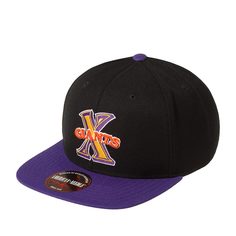 Бейсболка AMERICAN NEEDLE 400A1V-CXG Cuban X-Giants 400 Series MILB черная/фиолетовая