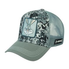 Бейсболка унисекс CAPSLAB CL/LOO3/1/PEO1 Looney Tunes Bugs Bunny серая, one size Capslab®