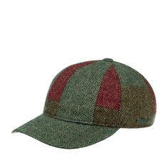 Бейсболка унисекс Stetson 7790502 BASEBALL CAP PATCHWORK WOOL коричневая / синяя, р. 63