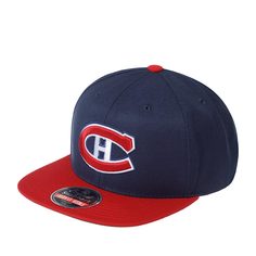 Бейсболка AMERICAN NEEDLE 400A1V-MOC Montreal Canadiens 400 Series NHL синяя/красная