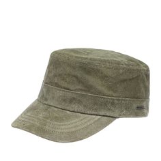Кепка немка унисекс Stetson 7437101 ARMY CAP PIGSKIN оливковая, р. 57