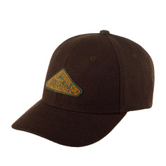 Бейсболка Stetson 7720104 BASEBALL CAP VINTAGE LOGO PATCH WOOL коричневая, one size