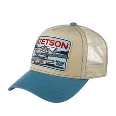 Бейсболка унисекс STETSON 7761117 TRUCKER CAP RESCUE бежевая one size