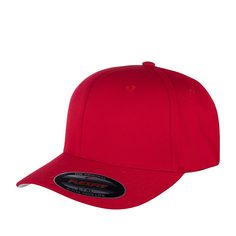 Бейсболка унисекс FLEXFIT 6277 красная р 60
