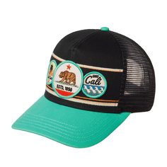 Бейсболка унисекс AMERICAN NEEDLE 44810A-CALI черная one size