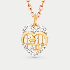 Подвеска из красного золота EFREMOV П1328369, фианит