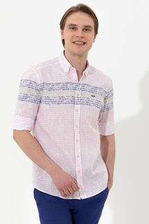 Рубашка мужская U.S. POLO Assn. G081SZ0040TRITICUM розовая XL