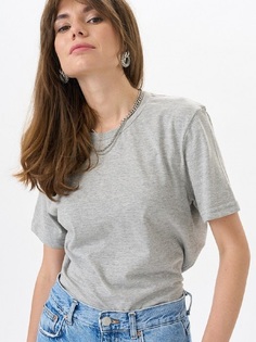 Футболка женская Uzcotton 1-UZ-W-F-M серая 5XL