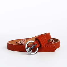 Ремень женский NoBrand 9865541 оранжевый, 105 см
