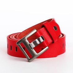 Ремень женский NoBrand 9865635 красный, 100 см