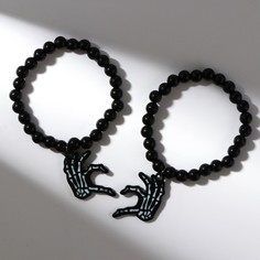 Парные браслеты из резины Art beauty 9599454, пластик