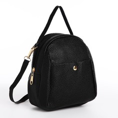 Рюкзак женский NoBrand 9932474 черный, 18х16х11 см