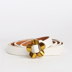 Ремень женский NoBrand 9865591 белый, 105 см