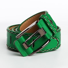 Ремень женский NoBrand 9865630 зеленый, 100 см