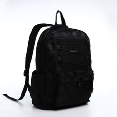Рюкзак мужской NoBrand 9868352 черный, 42х31х17 см