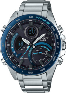 Наручные часы мужские Casio ECB-900DB-1BER серебристые