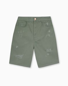 Шорты женские Gloria Jeans GSH009922 оливковый XS/164