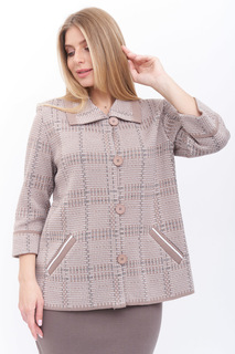 Жакет женский Текстильная Мануфактура Д 2788 коричневый 54 RU