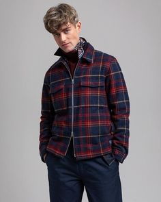 Куртка мужская GANT 3017624 синяя M