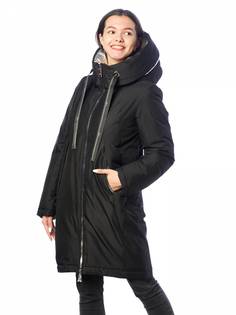 Пальто женское EVACANA 4071 черное 50 RU