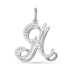 Подвеска из серебра Golden Eagle с031545, фианит